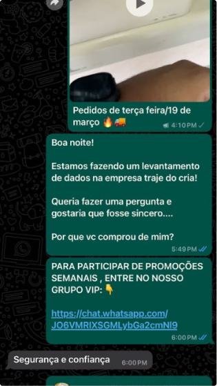Depoimento de cliente